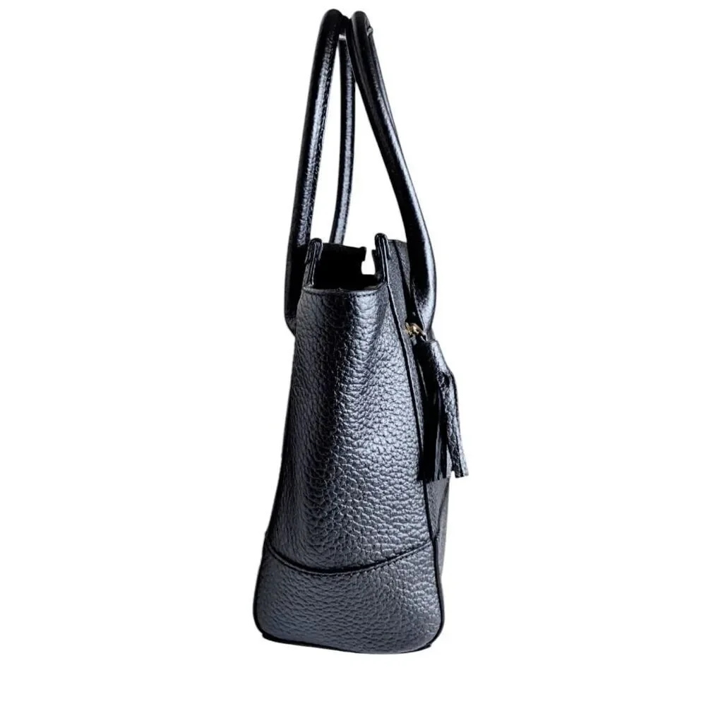NWOT KATE SPADE Southport Avenue Oden Black Pebbled Leather Shoulder Bag